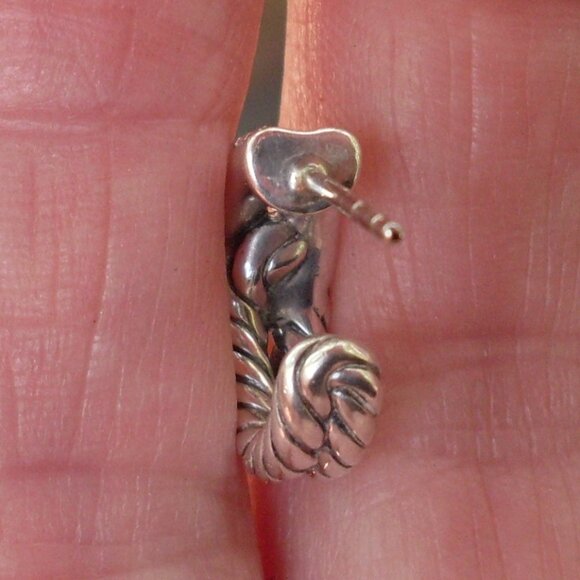 Retired David Yurman Labyrinth Diamond Hoop Earrings - 14K/925 - DY Backs - Picture 5 of 9